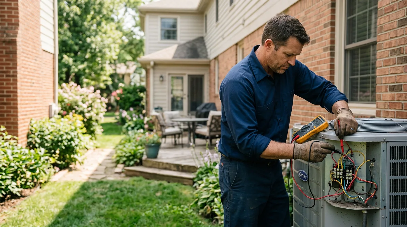HVAC technician working near Maidens, VA